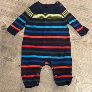 Baby GAP Multicolor Striped Baby Footie